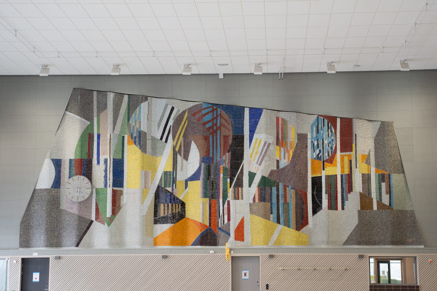 John Wipps "Djungelinteriör" i det nya badhus. Foto: Klara Enbom Burreau