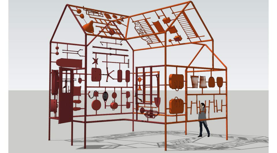 Konceptbild av konstverket "ett före och ett efter"