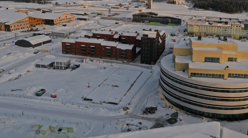 Nya byggnader i Kiruna