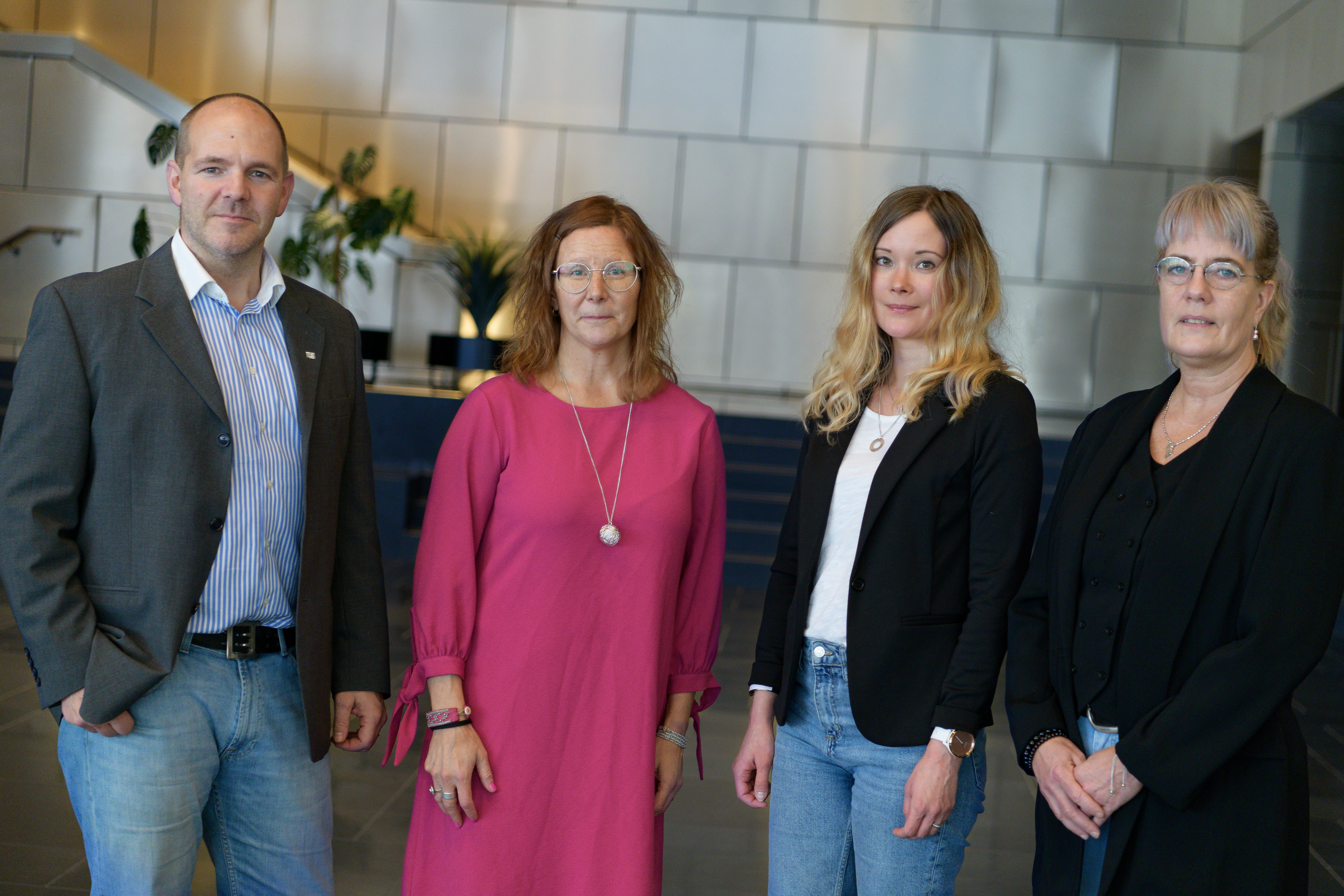 Niklas Sirén, Nina Sarri, Sandra Eriksson och Gisela Sjöström Kiruna Sustainability Center