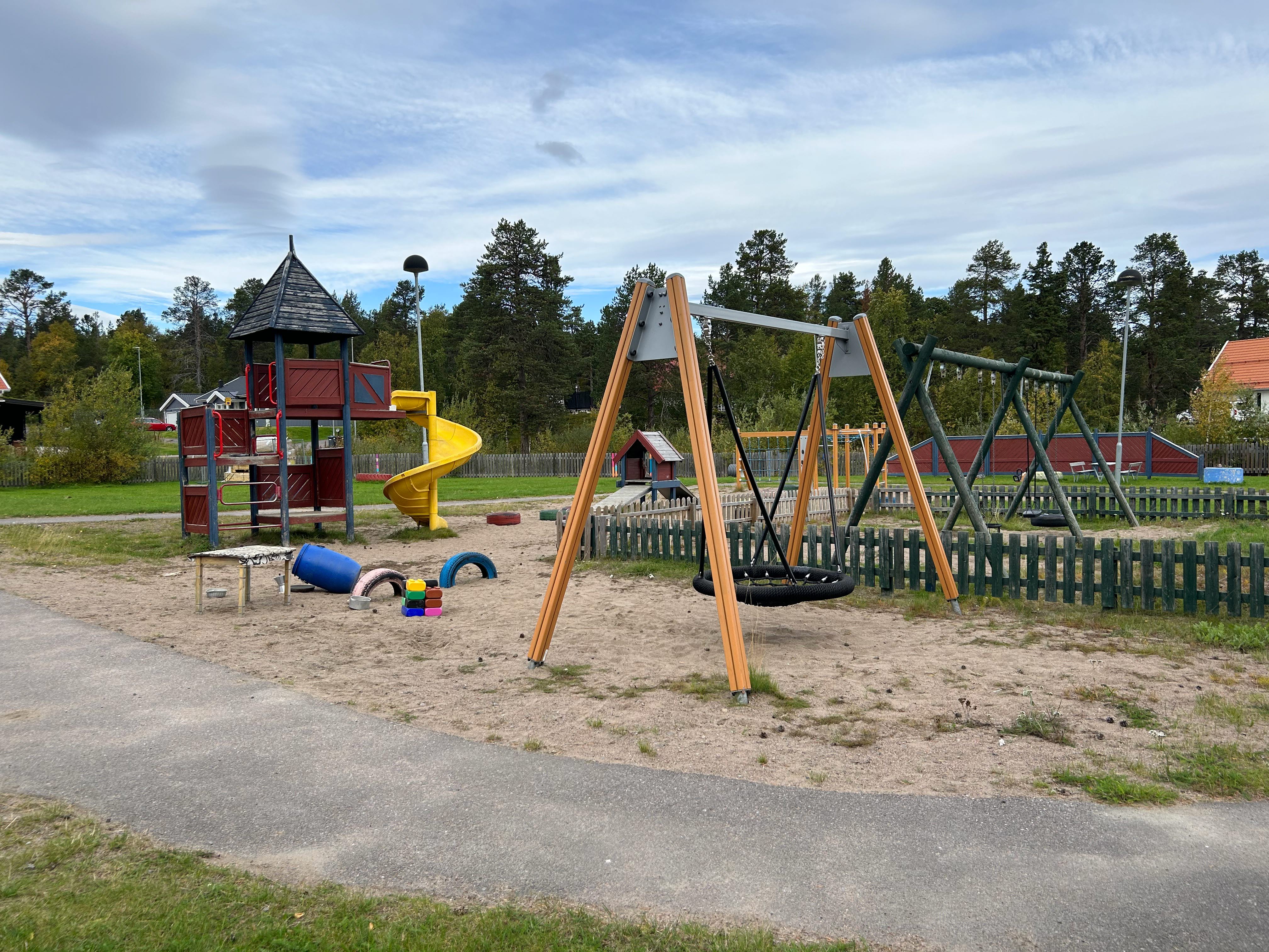 Lekplats vid Fjällrävens förskola