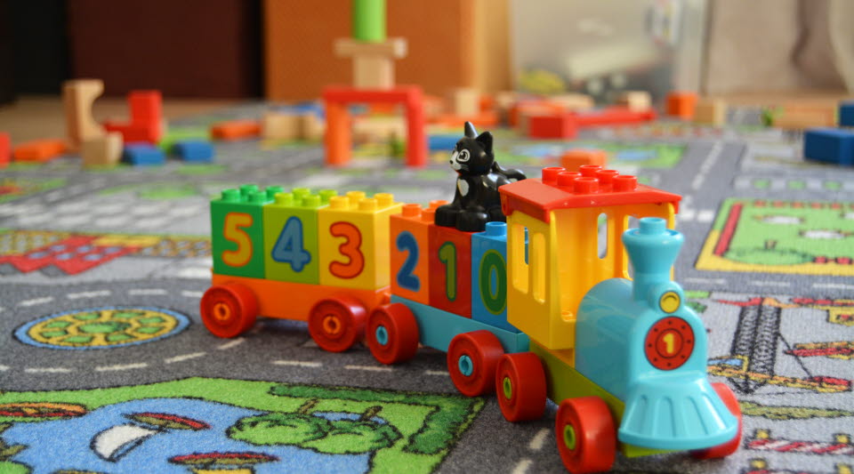 Bild på leksakståg