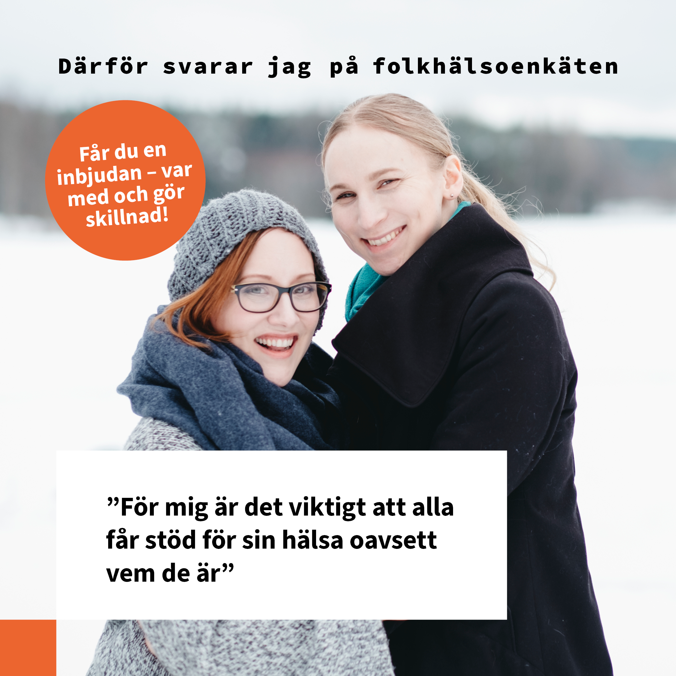 Folkhälsoenkäten 2022, informationsbild, motivation till deltagande