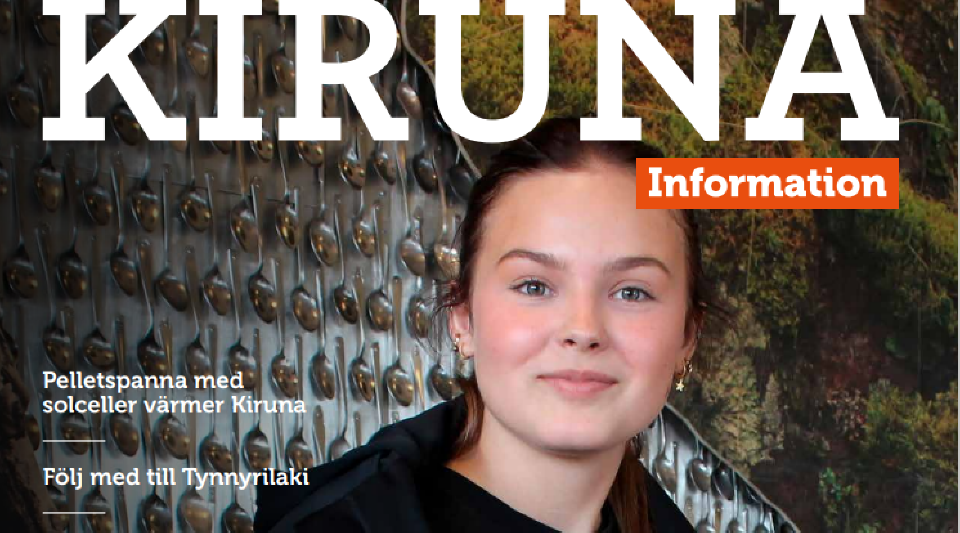 Fotot visar omslaget på tidningen Kiruna Information