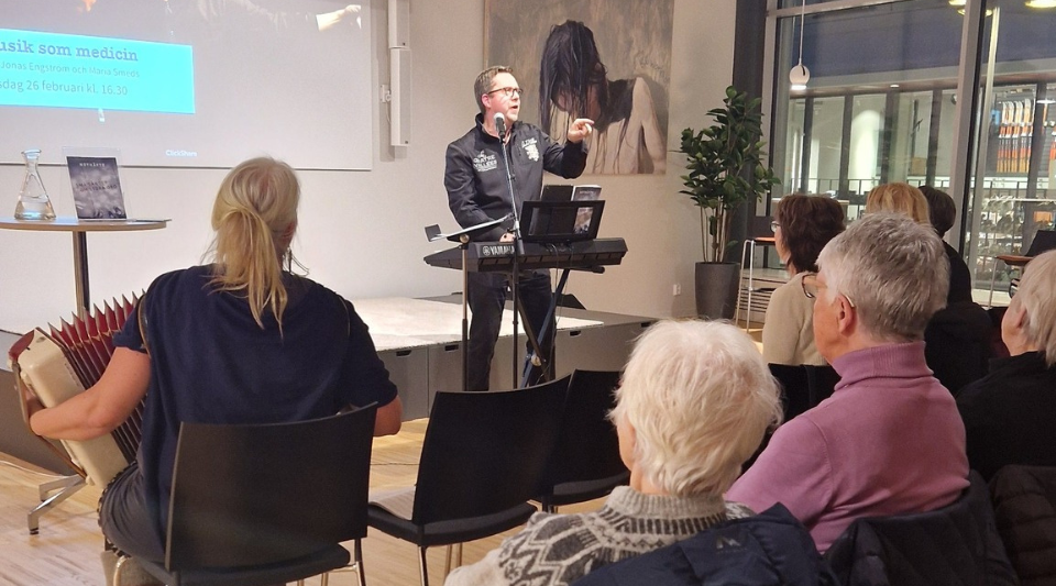 Jonas Engström under föreläsningen