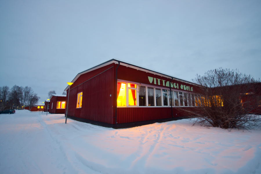 Vittangi skola. Foto: Jörgen Medman